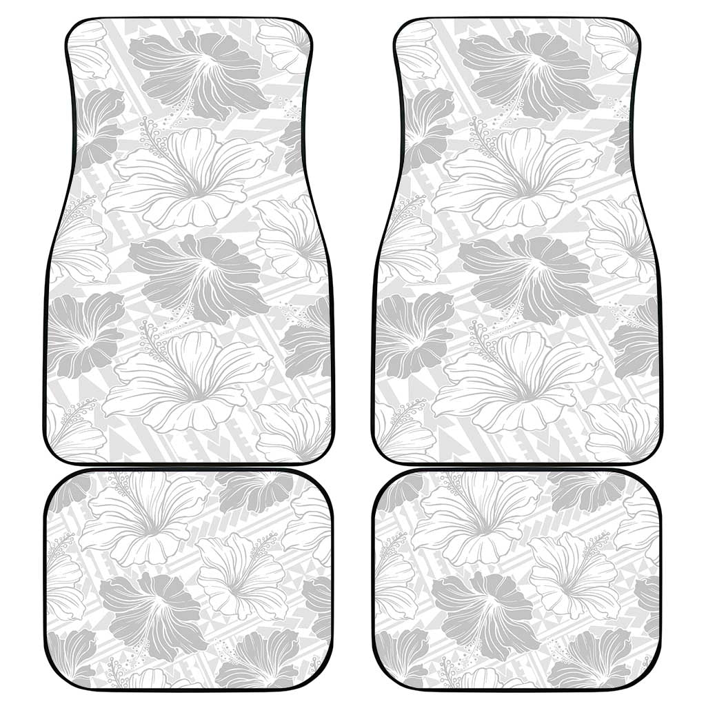 Samoa Lotu Tamaiti Car Mats White Sun Day Beauty Hibiscus Ver01