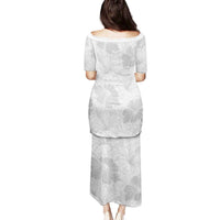 Samoa Lotu Tamaiti Family Matching Puletasi and Hawaiian Shirt White Sun Day Beauty Hibiscus Ver01