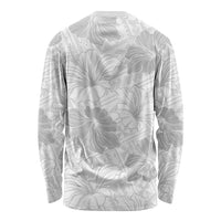 Samoa Lotu Tamaiti Long Sleeve Shirt White Sun Day Beauty Hibiscus Ver01 LT9 - Polynesian Pride