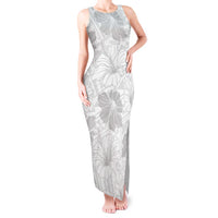 Samoa Lotu Tamaiti Tank Maxi Dress White Sun Day Beauty Hibiscus Ver01 LT9 Women White - Polynesian Pride