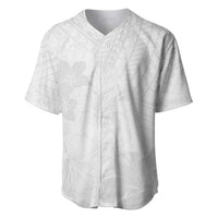 Samoa Lotu Tamaiti Baseball Jersey White Sun Day Beauty Hibiscus Ver02 LT9 White - Polynesian Pride