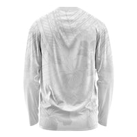 Samoa Lotu Tamaiti Long Sleeve Shirt White Sun Day Beauty Hibiscus Ver02 LT9 - Polynesian Pride