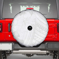 Samoa Lotu Tamaiti Spare Tire Cover White Sun Day Beauty Hibiscus Ver02 LT9 - Polynesian Pride