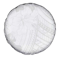 Samoa Lotu Tamaiti Spare Tire Cover White Sun Day Beauty Hibiscus Ver02 LT9 - Polynesian Pride