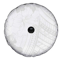 Samoa Lotu Tamaiti Spare Tire Cover White Sun Day Beauty Hibiscus Ver02 LT9 - Polynesian Pride