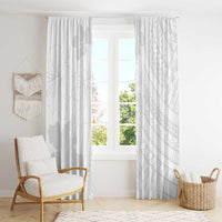 Samoa Lotu Tamaiti Window Curtain White Sun Day Beauty Hibiscus Ver02 LT9 - Polynesian Pride