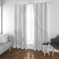 Samoa Lotu Tamaiti Window Curtain White Sun Day Beauty Hibiscus Ver02 LT9 With Grommets White - Polynesian Pride