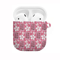 Give Cancer The Boot Pink Cowgirl AirPods Case Western Aloha Hibiscus Paniolo Heritage Floral