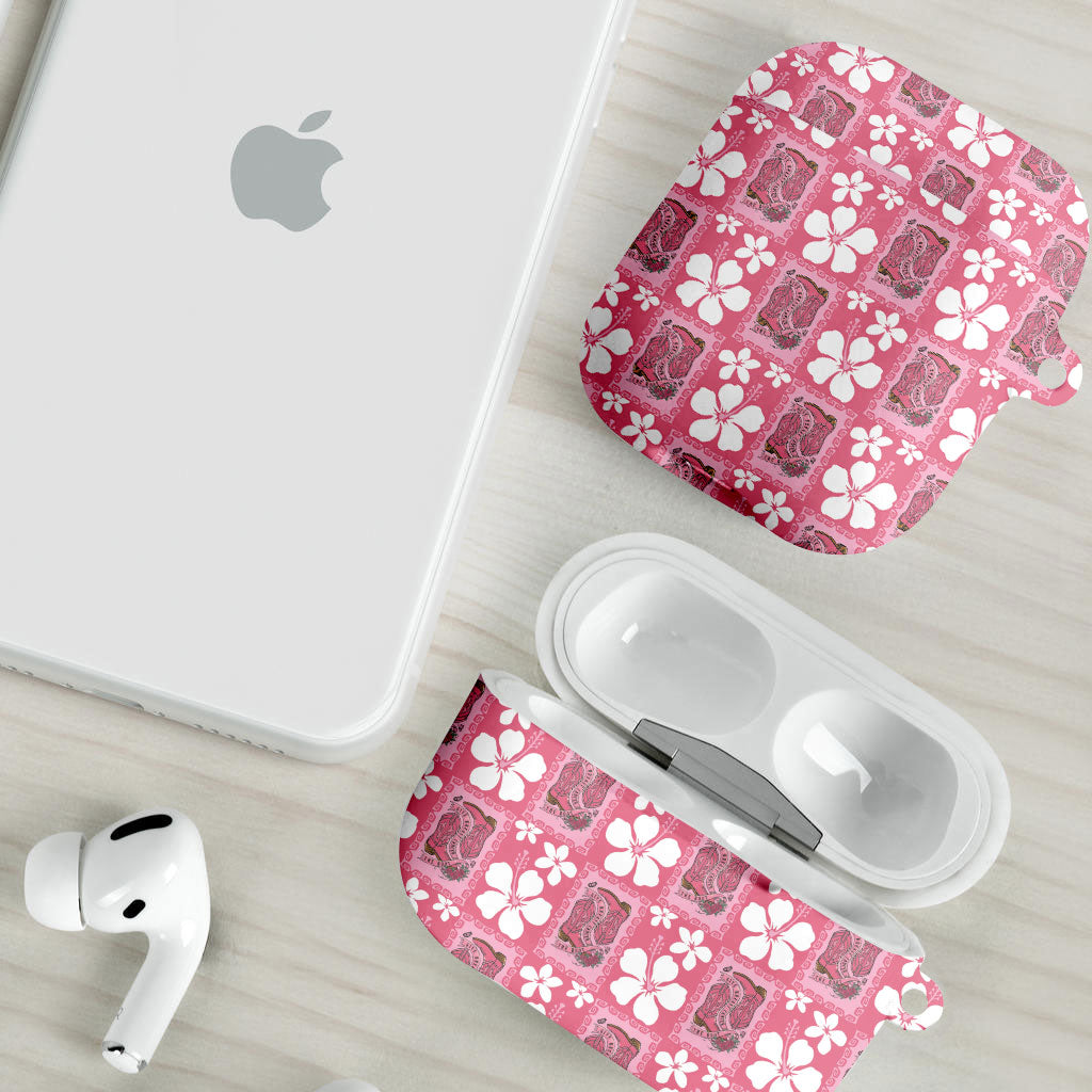 Give Cancer The Boot Pink Cowgirl AirPods Case Western Aloha Hibiscus Paniolo Heritage Floral