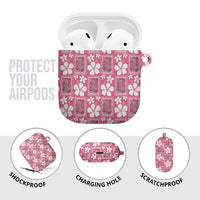 Give Cancer The Boot Pink Cowgirl AirPods Case Western Aloha Hibiscus Paniolo Heritage Floral