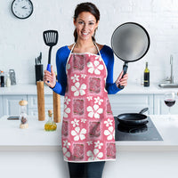 Give Cancer The Boot Pink Cowgirl Apron Western Aloha Hibiscus Paniolo Heritage Floral