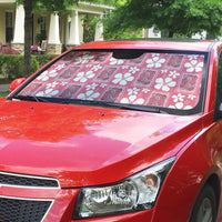 Give Cancer The Boot Pink Cowgirl Auto Sun Shade Western Aloha Hibiscus Paniolo Heritage Floral