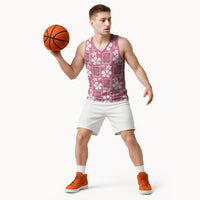 Give Cancer The Boot Pink Cowgirl Basketball Jersey Western Aloha Hibiscus Paniolo Heritage Floral