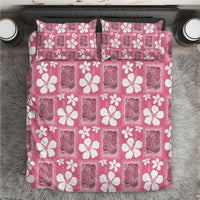 Give Cancer The Boot Pink Cowgirl Bedding Set Western Aloha Hibiscus Paniolo Heritage Floral