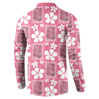 Give Cancer The Boot Pink Cowgirl Button Sweatshirt Western Aloha Hibiscus Paniolo Heritage Floral