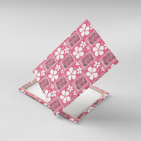 Give Cancer The Boot Pink Cowgirl Canvas Wall Art Western Aloha Hibiscus Paniolo Heritage Floral