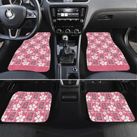 Give Cancer The Boot Pink Cowgirl Car Mats Western Aloha Hibiscus Paniolo Heritage Floral