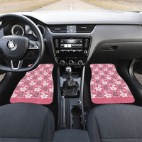 Give Cancer The Boot Pink Cowgirl Car Mats Western Aloha Hibiscus Paniolo Heritage Floral