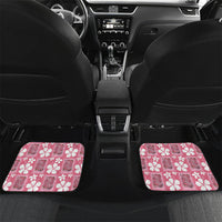 Give Cancer The Boot Pink Cowgirl Car Mats Western Aloha Hibiscus Paniolo Heritage Floral