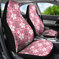 Give Cancer The Boot Pink Cowgirl Car Seat Cover Western Aloha Hibiscus Paniolo Heritage Floral