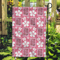Give Cancer The Boot Pink Cowgirl Garden Flag Western Aloha Hibiscus Paniolo Heritage Floral