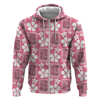 Give Cancer The Boot Pink Cowgirl Hoodie Western Aloha Hibiscus Paniolo Heritage Floral