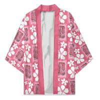 Give Cancer The Boot Pink Cowgirl Kimono Western Aloha Hibiscus Paniolo Heritage Floral