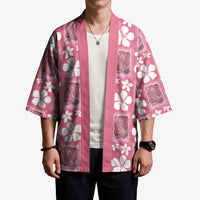 Give Cancer The Boot Pink Cowgirl Kimono Western Aloha Hibiscus Paniolo Heritage Floral