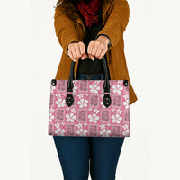 Give Cancer The Boot Pink Cowgirl Leather Bag Western Aloha Hibiscus Paniolo Heritage Floral