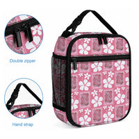 Give Cancer The Boot Pink Cowgirl Lunch Bag Western Aloha Hibiscus Paniolo Heritage Floral