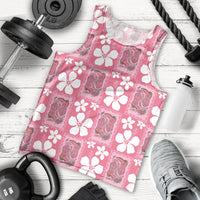 Give Cancer The Boot Pink Cowgirl Men Tank Top Western Aloha Hibiscus Paniolo Heritage Floral