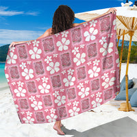 Give Cancer The Boot Pink Cowgirl Sarong Western Aloha Hibiscus Paniolo Heritage Floral