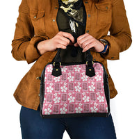 Give Cancer The Boot Pink Cowgirl Shoulder Handbag Western Aloha Hibiscus Paniolo Heritage Floral
