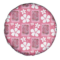 Give Cancer The Boot Pink Cowgirl Spare Tire Cover Western Aloha Hibiscus Paniolo Heritage Floral