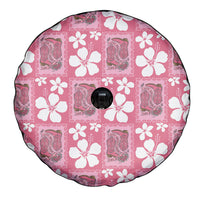 Give Cancer The Boot Pink Cowgirl Spare Tire Cover Western Aloha Hibiscus Paniolo Heritage Floral