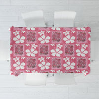 Give Cancer The Boot Pink Cowgirl Tablecloth Western Aloha Hibiscus Paniolo Heritage Floral