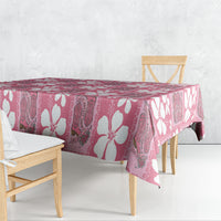 Give Cancer The Boot Pink Cowgirl Tablecloth Western Aloha Hibiscus Paniolo Heritage Floral
