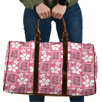 Give Cancer The Boot Pink Cowgirl Travel Bag Western Aloha Hibiscus Paniolo Heritage Floral