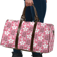 Give Cancer The Boot Pink Cowgirl Travel Bag Western Aloha Hibiscus Paniolo Heritage Floral