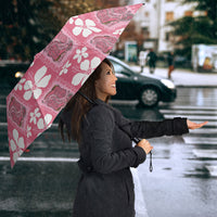 Give Cancer The Boot Pink Cowgirl Umbrella Western Aloha Hibiscus Paniolo Heritage Floral