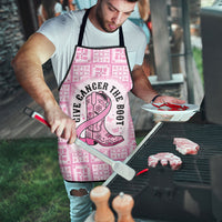 Give Cancer The Boot Pink Cowgirl Apron Hawaiian Paniolo Mixed Quilt Pattern Style