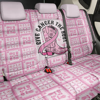 Give Cancer The Boot Pink Cowgirl Back Car Seat Cover Hawaiian Paniolo Mixed Quilt Pattern Style