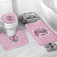 Give Cancer The Boot Pink Cowgirl Bathroom Set Hawaiian Paniolo Mixed Quilt Pattern Style