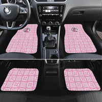 Give Cancer The Boot Pink Cowgirl Car Mats Hawaiian Paniolo Mixed Quilt Pattern Style