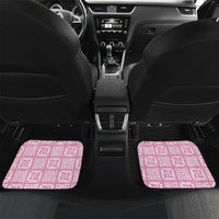 Give Cancer The Boot Pink Cowgirl Car Mats Hawaiian Paniolo Mixed Quilt Pattern Style