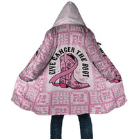 Give Cancer The Boot Pink Cowgirl Cloak Hawaiian Paniolo Mixed Quilt Pattern Style