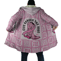 Give Cancer The Boot Pink Cowgirl Cloak Hawaiian Paniolo Mixed Quilt Pattern Style