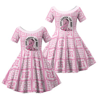 Give Cancer The Boot Pink Cowgirl Family Matching Summer Maxi Dress and Hawaiian Shirt Hawaiian Paniolo Mixed Quilt Pattern Style