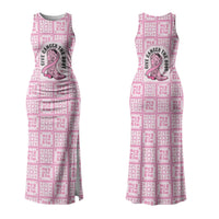 Give Cancer The Boot Pink Cowgirl Family Matching Tank Maxi Dress and Hawaiian Shirt Hawaiian Paniolo Mixed Quilt Pattern Style