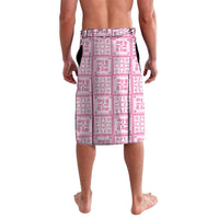 Give Cancer The Boot Pink Cowgirl Lavalava Hawaiian Paniolo Mixed Quilt Pattern Style
